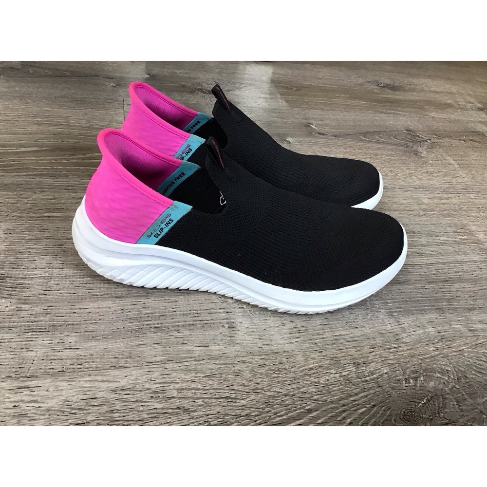 Skechers Kids 5 Ultra Flex 3.0 Fresh Time Slip On Memory Foam Trainers Sneakers